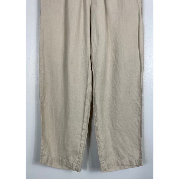 Quince 100% European Linen Pants Driftwood Bridge XS Beachy Lagenlook Resort - Picture 4 of 11